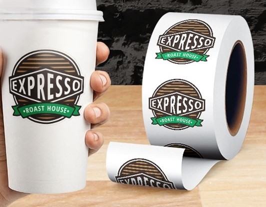 In tem dán đồ ăn vặt, logo, sticker nhanh hơn giá rẻ hơn